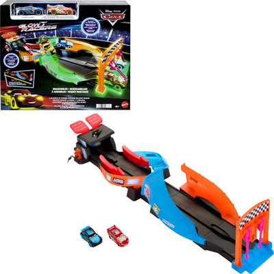 Disney Pixar Cars Glow Racers Launch & Criss-Cross Playset Disney Pixar Cars Glow Racers Launch & Criss-Cross Playset