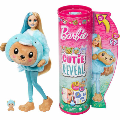 Barbie Cutie Reveal Costume Doll & Accessories - Teddy Bear as a Dolphin Barbie Cutie Reveal Costume Doll & Accessories - Teddy Bear as a Dolphin
