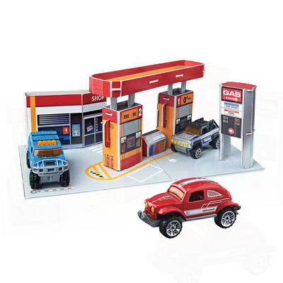 Diecast Petrol Station Playset Diecast Petrol Station Playset