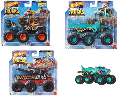 Hot Wheels Monster Trucks Big Rigs, 1:64 Scale Hot Wheels Monster Trucks Big Rigs, 1:64 Scale