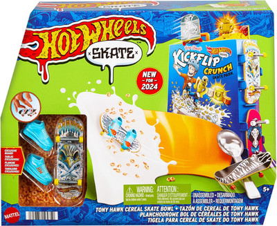 Hot Wheels Skate Tony Hawk Cereal Skate Bowl Fingerboard Set Hot Wheels Skate Tony Hawk Cereal Skate Bowl Fingerboard Set