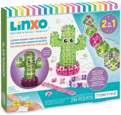 Make It Real LinXo Lookin' Sharp! Light-Up Decor - 2-in-1 Create A Light Up Cactus Make It Real LinXo Lookin' Sharp! Light-Up Decor - 2-in-1 Create A Light Up Cactus