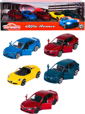 Majorette Alfa Romeo Edition Cars 5 Piece Gift Pack Majorette Alfa Romeo Edition Cars 5 Piece Gift Pack