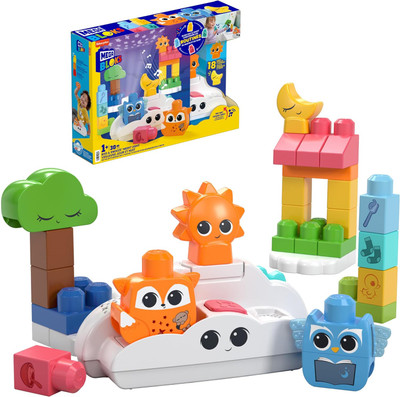 Mega Bloks Fisher-Price Building Toy Rise & Snooze Night Light