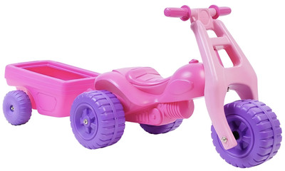 Junior ATV with Trailer - Pink/Purple Junior ATV with Trailer - Pink/Purple