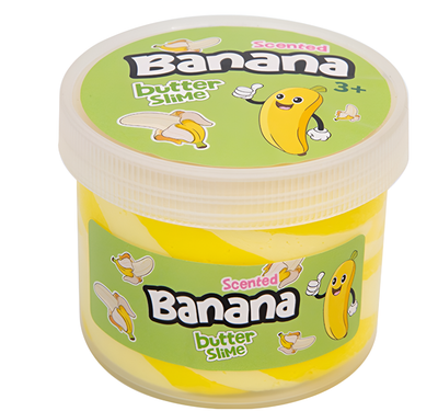 Banana Scented Butter Slime in Pot Banana Scented Butter Slime in Pot