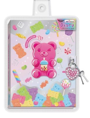 Hot Focus Gummy Bear Diary with Lock & Key Hot Focus Gummy Bear Diary with Lock & Key