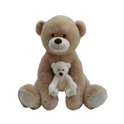 Sitting Mum and Baby Bear 64cm