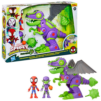Marvel Spidey and His Amazing Friends Dino-Webs Goblinsaurus Mech Pack