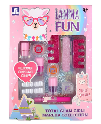 Sparkling Llama Glam Girls Makeup Collection Beauty Kit - DIY Nail Art Kit & Lip Gloss Sparkling Llama Glam Girls Makeup Collection Beauty Kit - DIY Nail Art Kit & Lip Gloss