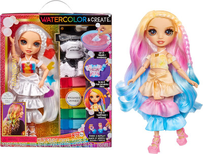 Rainbow High Watercolour & Create Fashion DIY Doll - Brown Eyes