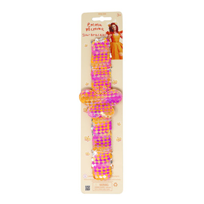 Emma Memma Butterfly Sequin Slap Bracelet Emma Memma Butterfly Sequin Slap Bracelet