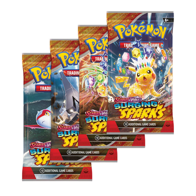 Pokemon TCG: Scarlet & Violet-Surging Sparks Sleeved Booster Pack Pokemon TCG: Scarlet & Violet-Surging Sparks Sleeved Booster Pack
