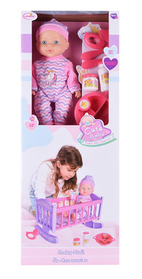 29cm Baby Doll With Crib Playset 29cm Baby Doll With Crib Playset