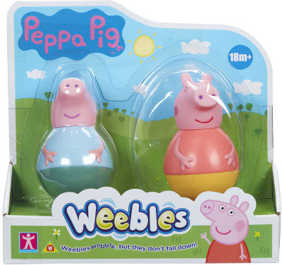 Weebles Peppa Pig 2 Figure Pack Weebles Peppa Pig 2 Figure Pack