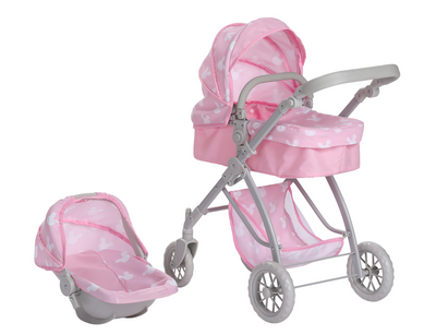 My Loveable Baby Doll 2-in-1 Carry Cot & Pram Set My Loveable Baby Doll 2-in-1 Carry Cot & Pram Set