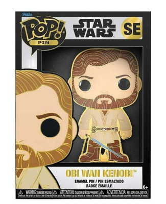 Funko Star Wars POP! Pin Obi-Wan Kenobi Large Enamel Pin Funko Star Wars POP! Pin Obi-Wan Kenobi Large Enamel Pin