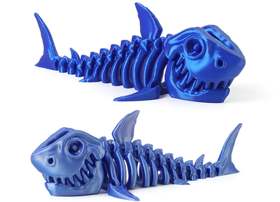 3D Printed Fidget Blue Shark 3D Printed Fidget Blue Shark