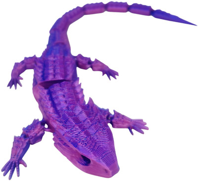 3D Printed Fidget 22cm - Purple Lizard
