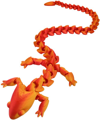 3D Printed Fidget  30cm - Red Lizard