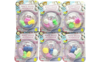 Mini Squish Animals 4-Pack