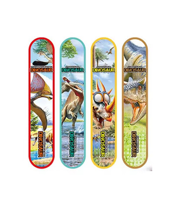 Dino Skateboard Slapband Bracelet Dino Skateboard Slapband Bracelet