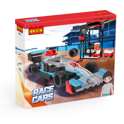 Cogo F1 Grey And Blue Sports Car 266pcs Cogo F1 Grey And Blue Sports Car 266pcs