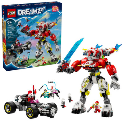 LEGO DREAMZzz Cooper's Tiger Mech & Zero's Hot Rod Car 71497