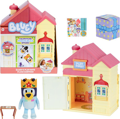 Bluey's Playdate Plush Surprise Home Playset