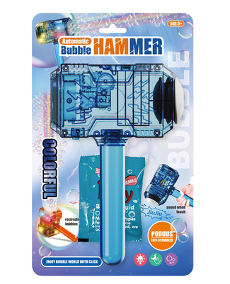 Transparent Hammer Bubble Machine