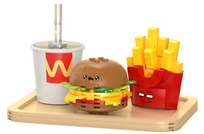 Build Worx Building Blocks Cheese Burger Set Build Worx Building Blocks Cheese Burger Set