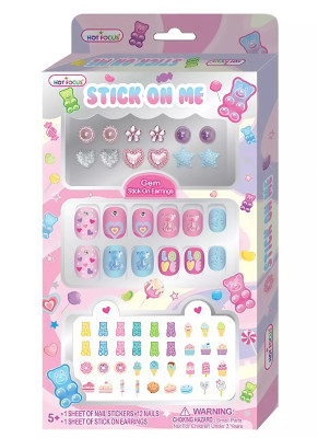 Stick On Me Gummy Bear Nail Stickers & Manicure Set Stick On Me Gummy Bear Nail Stickers & Manicure Set