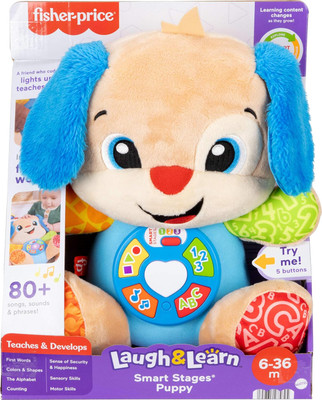 Fisher-Price Baby Toy Laugh & Learn Smart Stages Puppy Musical Plush Fisher-Price Baby Toy Laugh & Learn Smart Stages Puppy Musical Plush