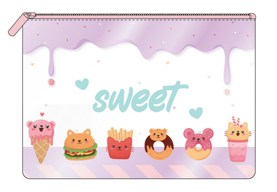 Sweet Snacks Transparent Pencil Case 