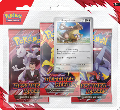 Pokemon TCG Scarlet & Violet 10 Destined Rivals Three booster blister Pokemon TCG Scarlet & Violet 10 Destined Rivals Three booster blister