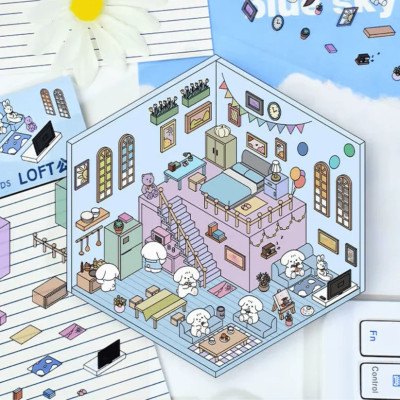 DIY 3D Sticker - Doggo's Home DIY 3D Sticker - Doggo's Home