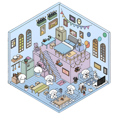 DIY 3D Sticker - Doggo's Home