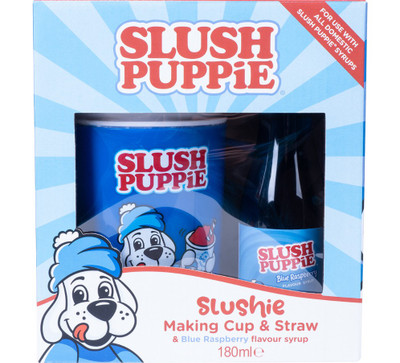 Slush Puppie Making Cup & Blue Raspberry Syrup Set