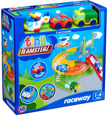 Tiny Teamsterz - Raceway with 3 Cars Tiny Teamsterz - Raceway with 3 Cars