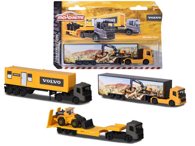 Majorette Volvo Construction Transporters Majorette Volvo Construction Transporters