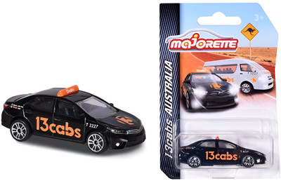 Majorette Toyota Corolla Altis Taxi - 13Cabs Black