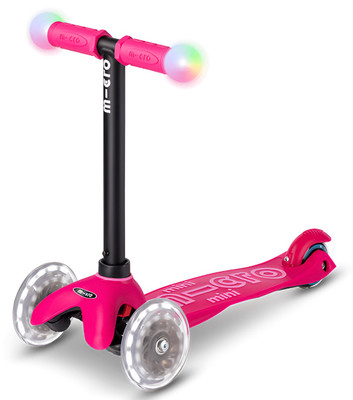 Micro Mini2Grow Deluxe Magic LED Scooter - Pink