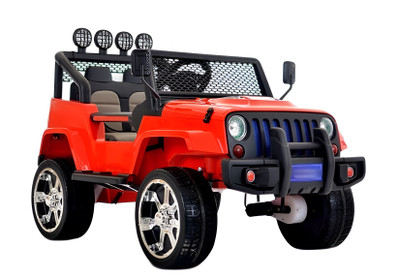 Red Off-Road Electric Ride-On Jeep