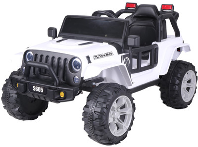 Kids 4X4 Style Electric Ride On Car - White Kids 4X4 Style Electric Ride On Car - White