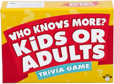 Who Knows More? Kids or Adults - Card Game