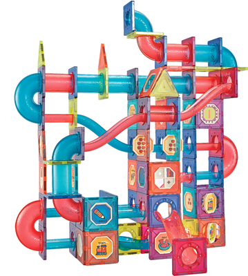 Wondermags Magnetic Tiles Marble Run 199pcs Wondermags Magnetic Tiles Marble Run 199pcs