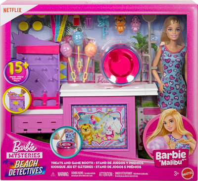 Barbie Mysteries Beach Detectives Barbie 'Malibu' Cotton Candy Playset