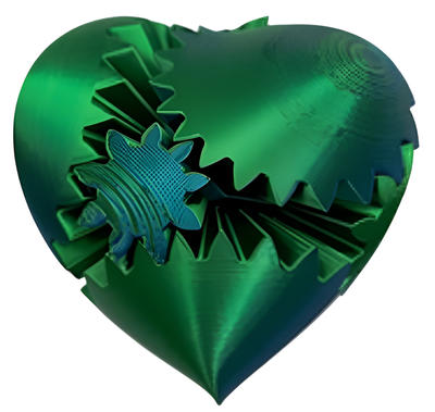 3D Printed Heart Gear 3D Printed Heart Gear