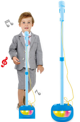 Pop Star Kids Microphone with Lights & Music - Blue