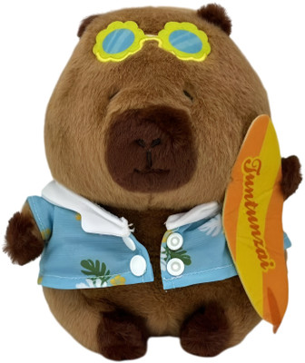 Wonder Co Plush Capybara Surfer 20cm